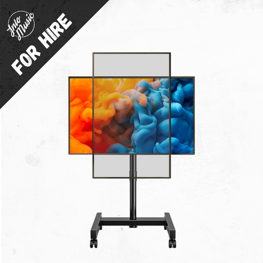 Hire Samsung ED65C 65 inch LED display with portable stand