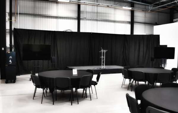 Hire 3x9m Black Drape Backdrop Kit With Stand