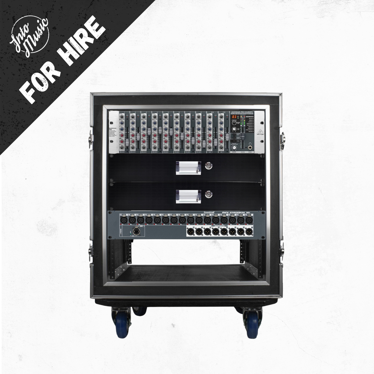 Hire a Behringer Eurorack Pro RX1202FX 12 Input Rack Mounted Mixer